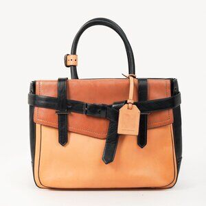 Reed Krakoff Tri-Colour Black Brown Belted Tote Bag